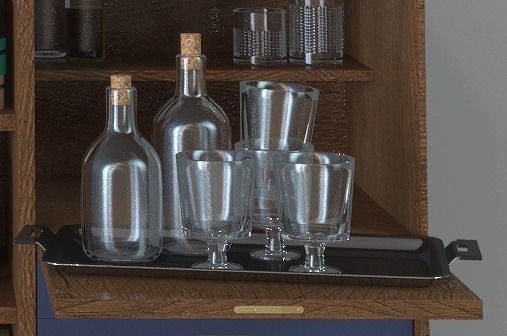 Set-12 mid century modern sideboard 3D model_2