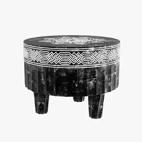 Morrocan Inspired Carved Table
