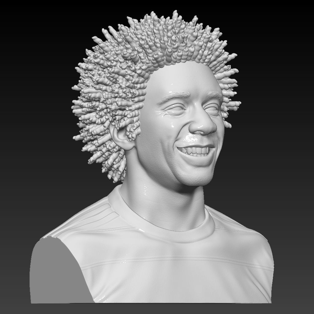 Marcelo - Real Madrid - player bust 3D print ready handmade 3D print model_1