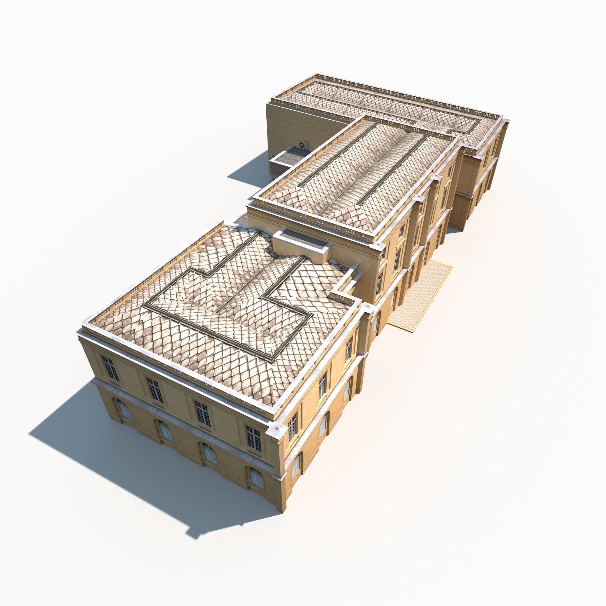 Public Building 167 Low Poly Low-poly 3D model_6