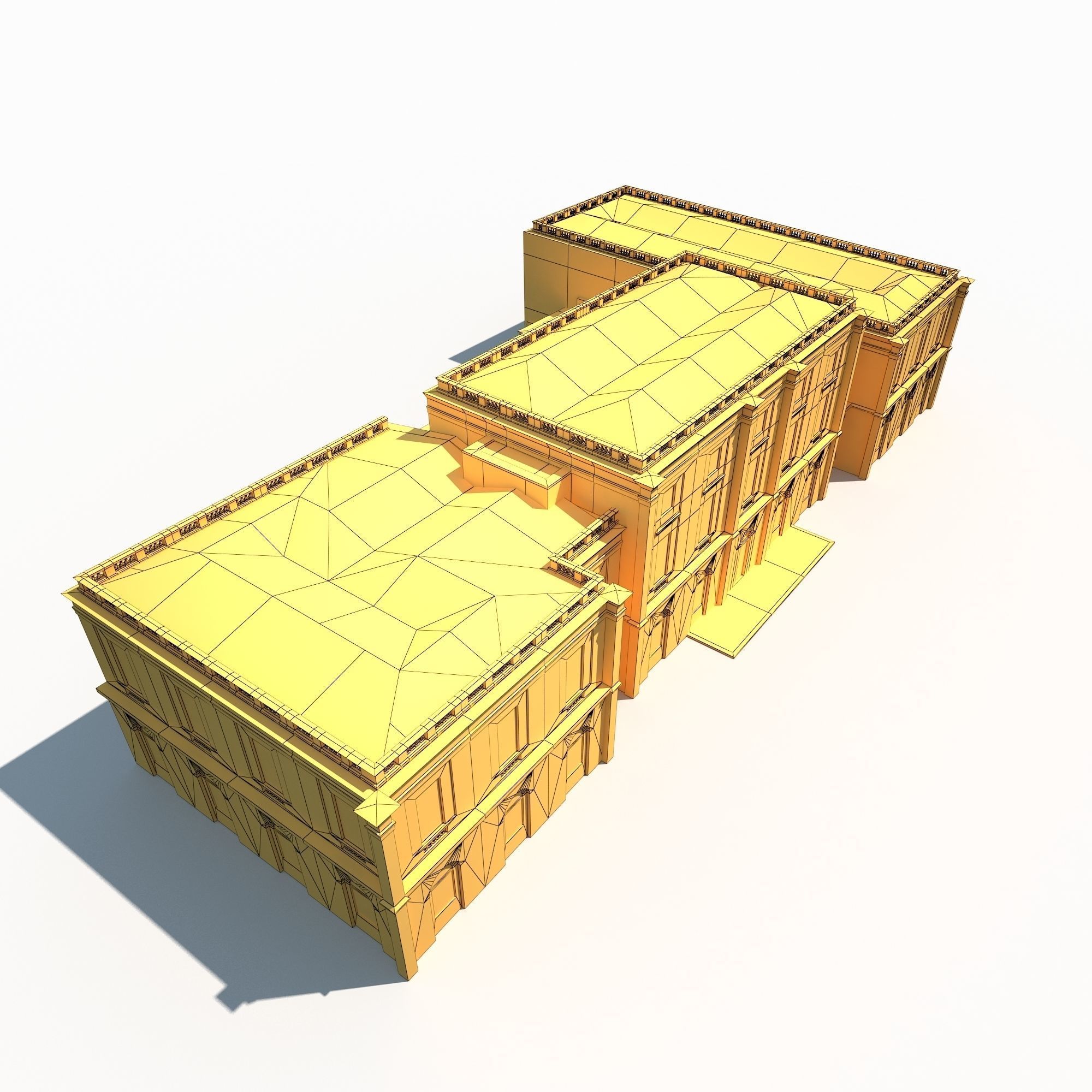 Public Building 167 Low Poly Low-poly 3D model_12