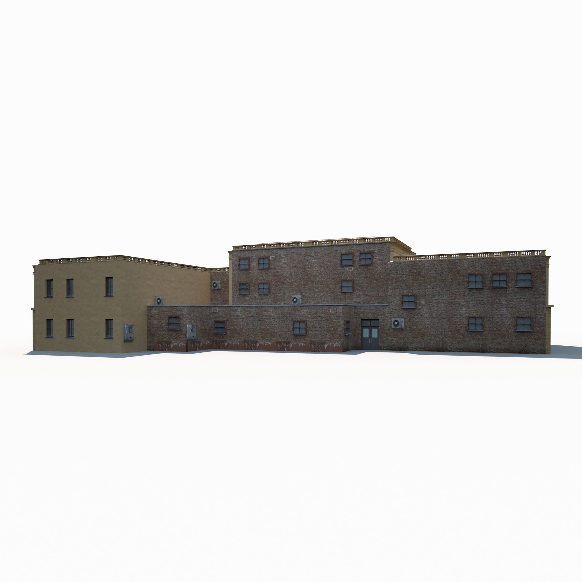 Public Building 167 Low Poly Low-poly 3D model_5