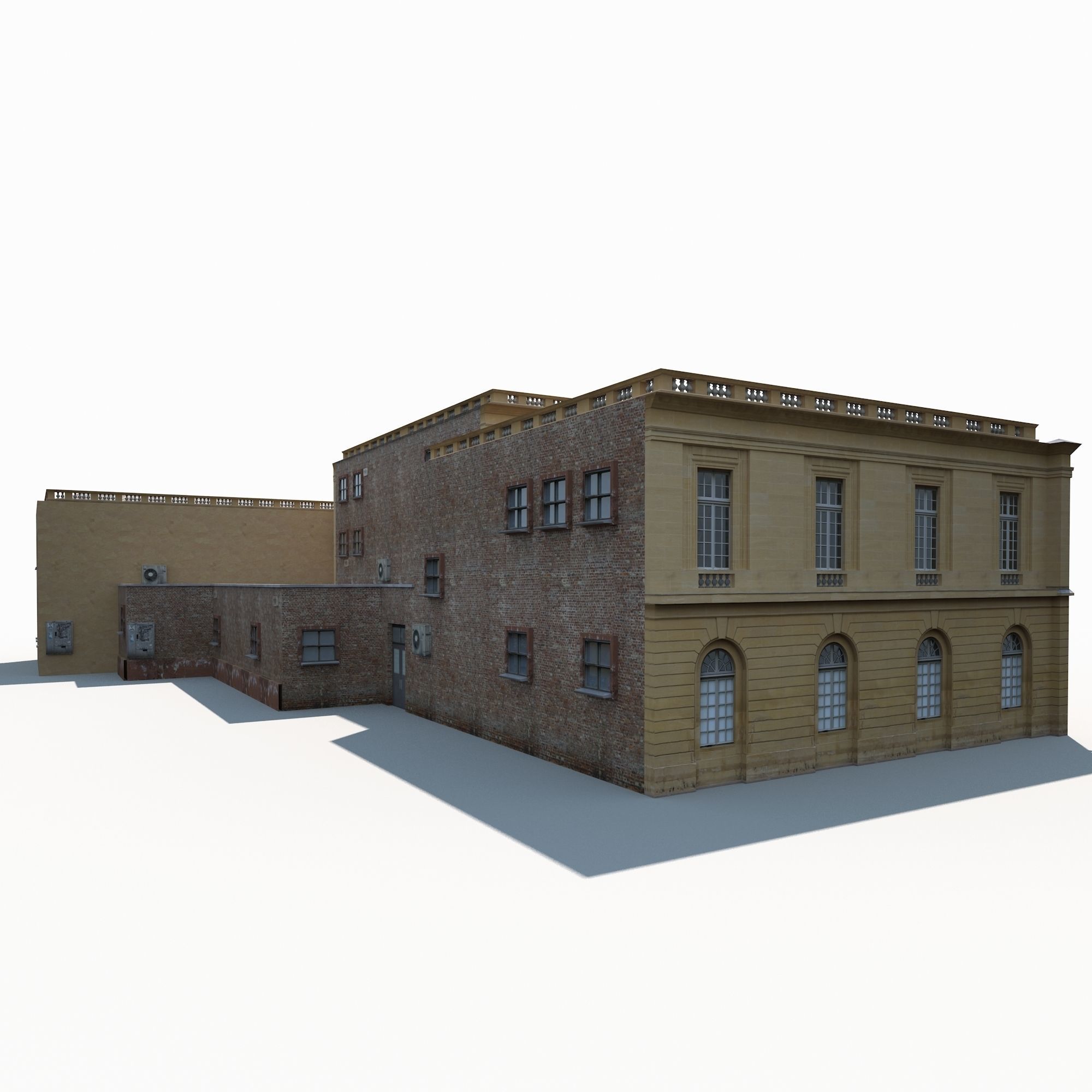 Public Building 167 Low Poly Low-poly 3D model_4