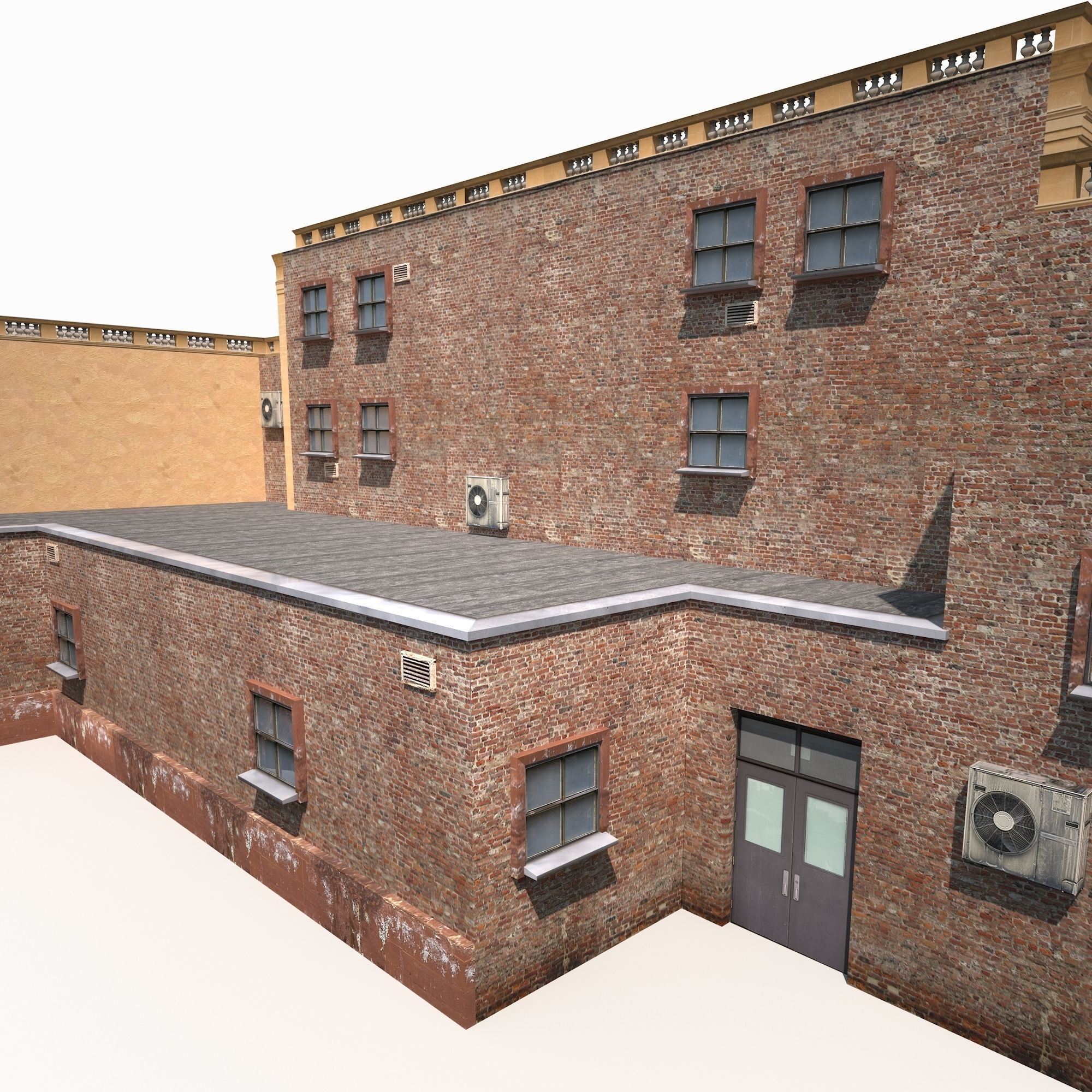 Public Building 167 Low Poly Low-poly 3D model_16