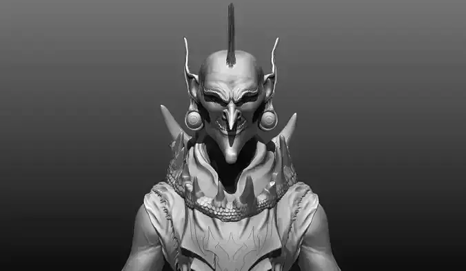 Creature Bust Zbrush