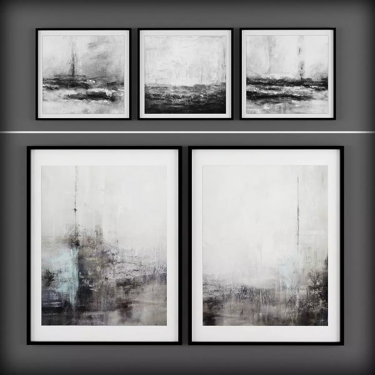 Picture Frames Low-poly 3D model_0