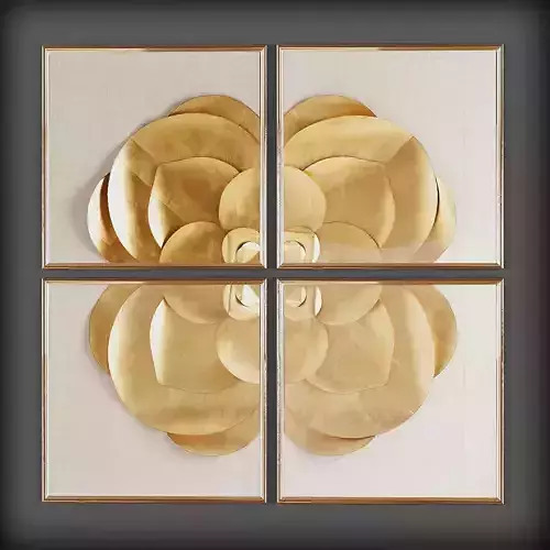 Picture Frames Low-poly 3D model