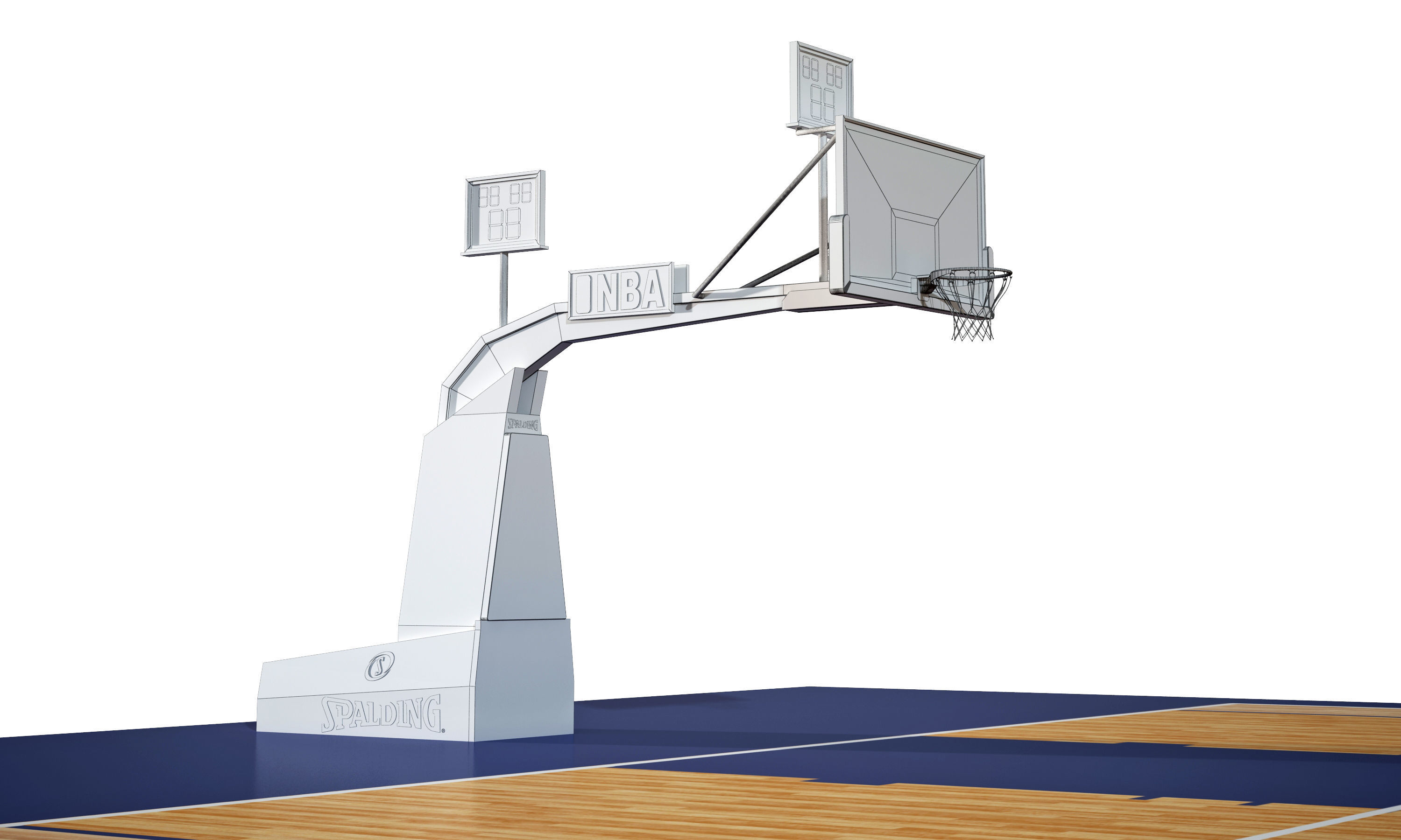 basketball court 3D model_2