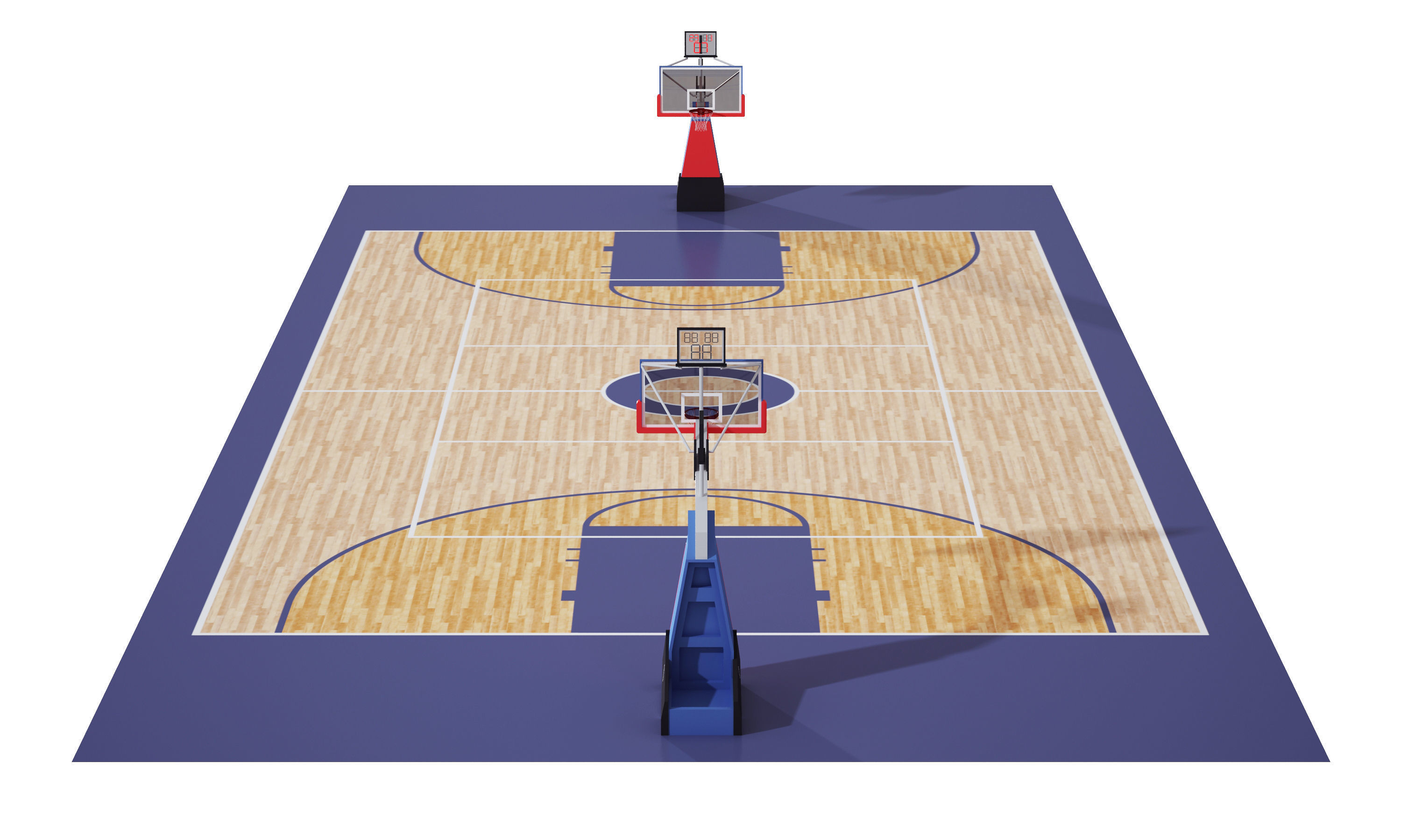 basketball court 3D model_6