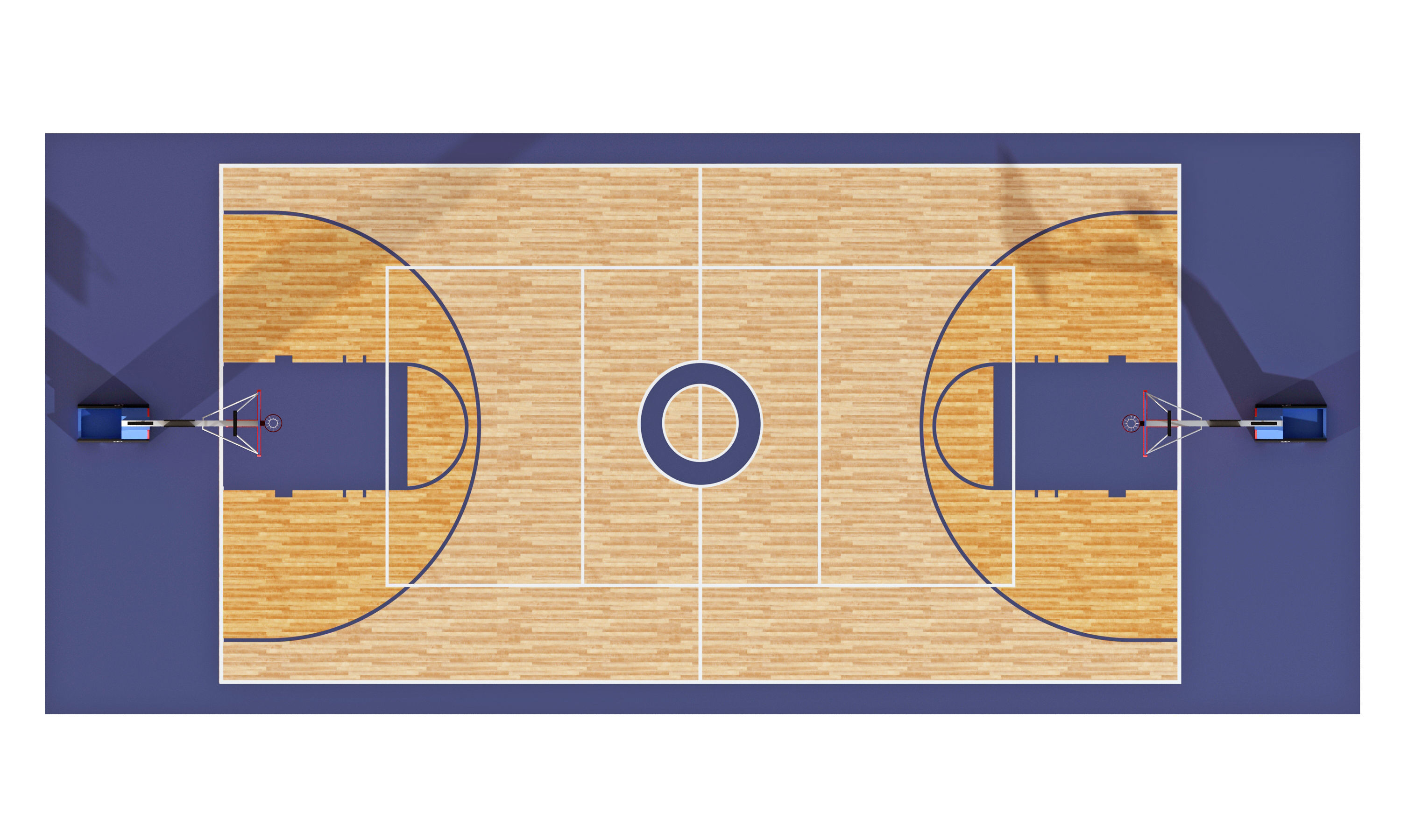basketball court 3D model_7