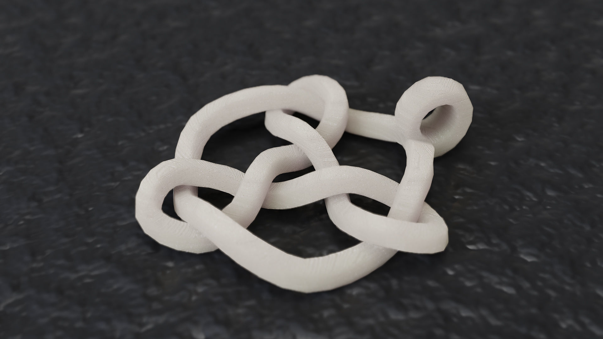 Math Object 0053 Celtic Knot Pendant 3D print model_3
