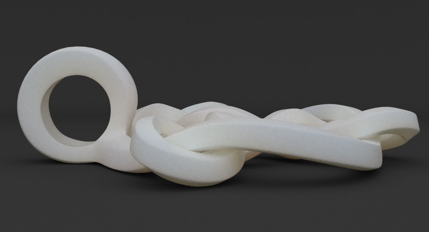 Math Object 0053 Celtic Knot Pendant 3D print model_6