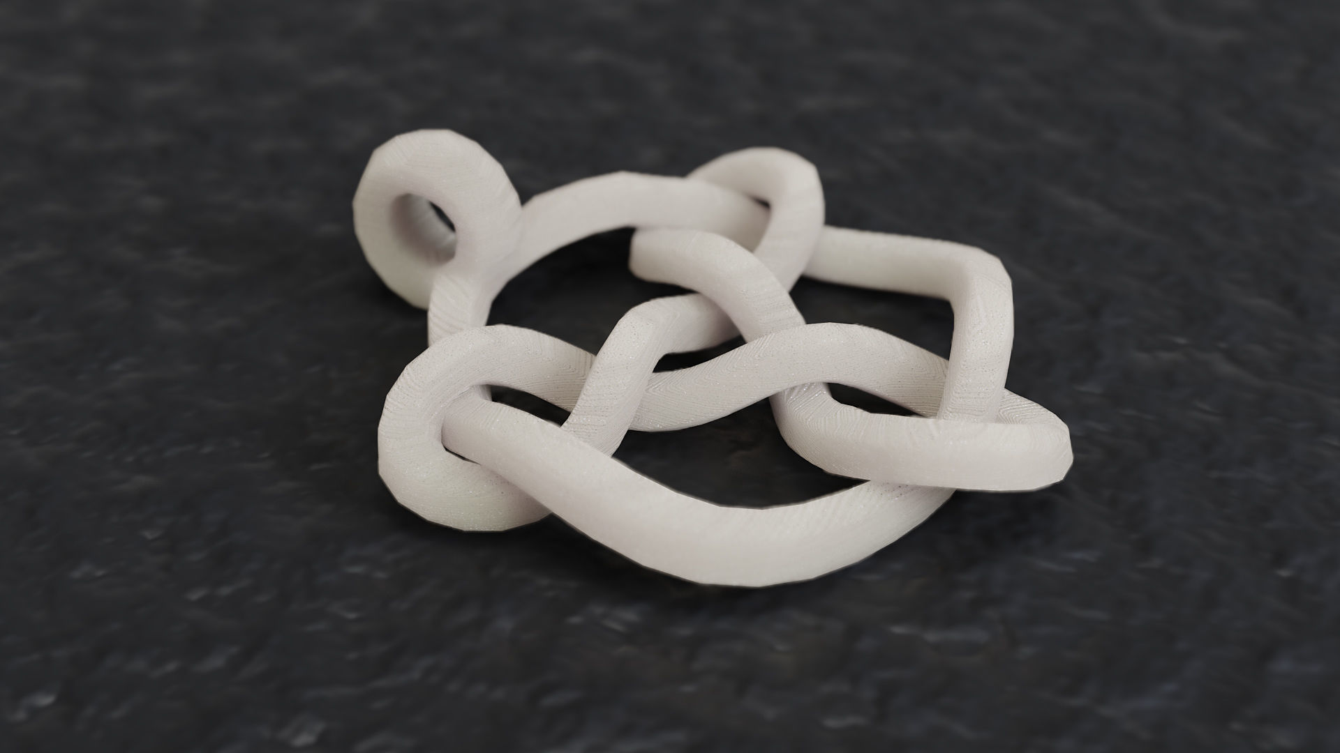 Math Object 0053 Celtic Knot Pendant 3D print model_1