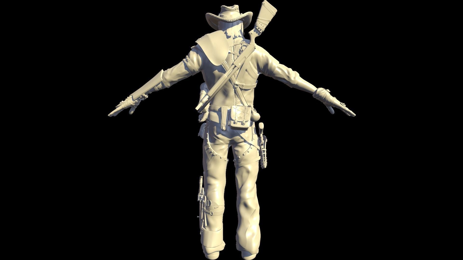 Hellish Sheriff High Poly 3D model_2