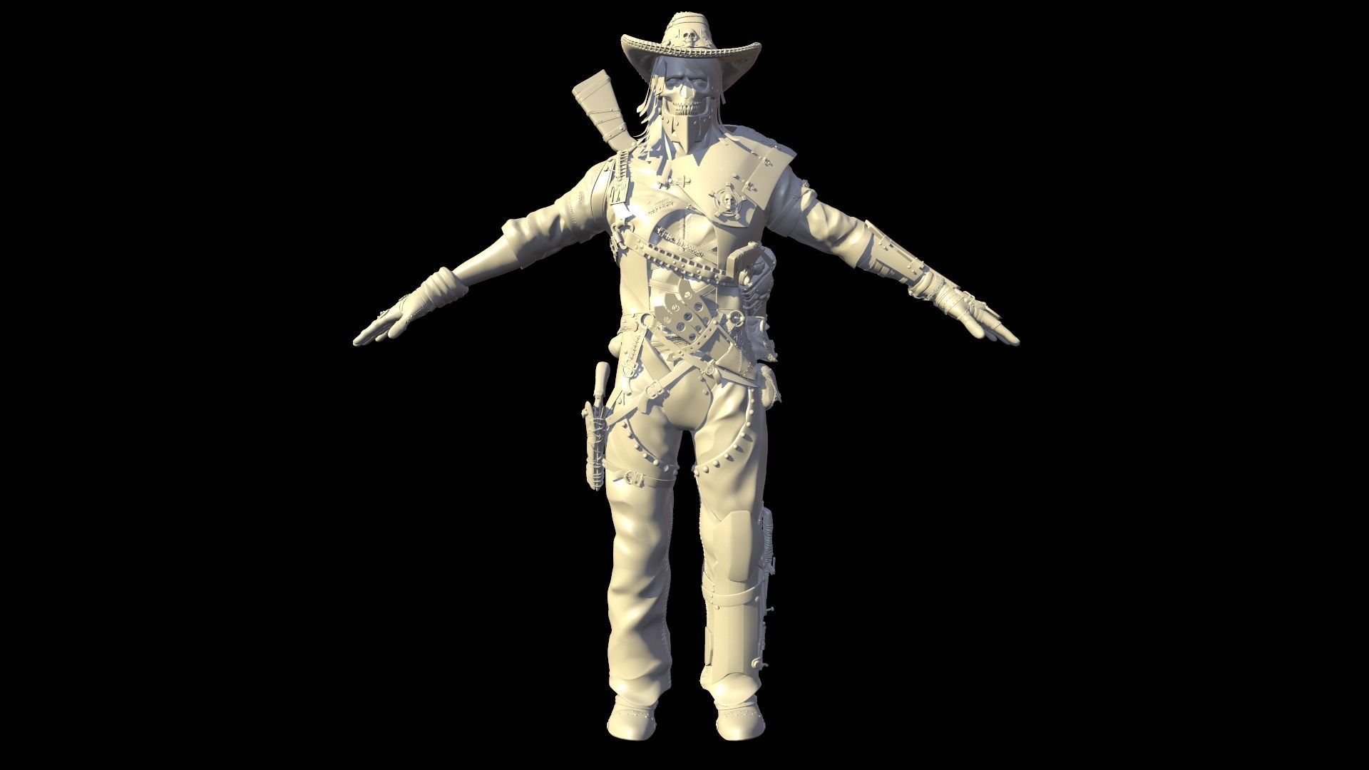 Hellish Sheriff High Poly 3D model_3