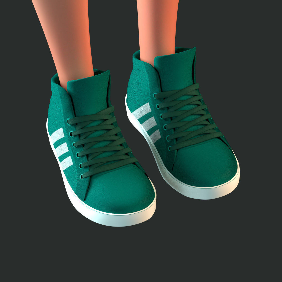 Cartoon character Mika 3D model_21