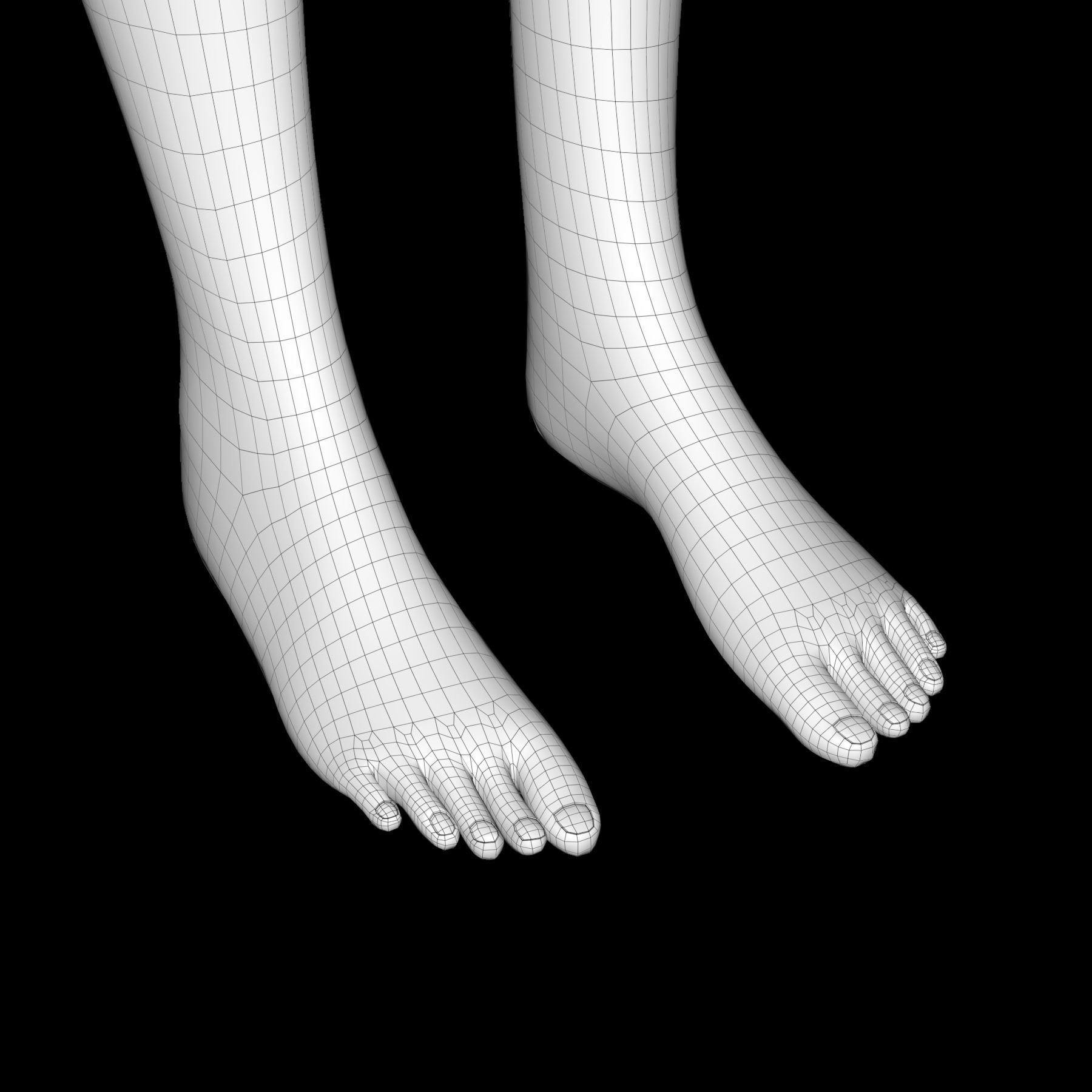 Cartoon character Mika 3D model_30