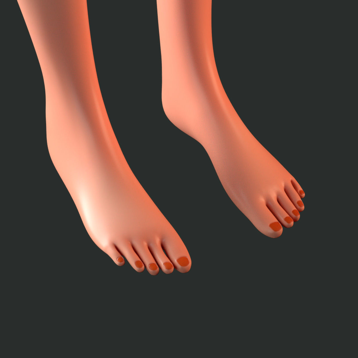 Cartoon character Mika 3D model_19