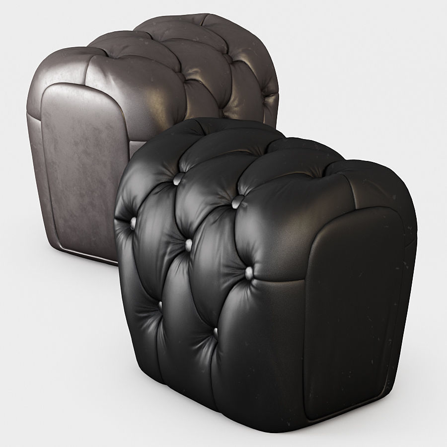 Pouf Guelfo  3D model_1