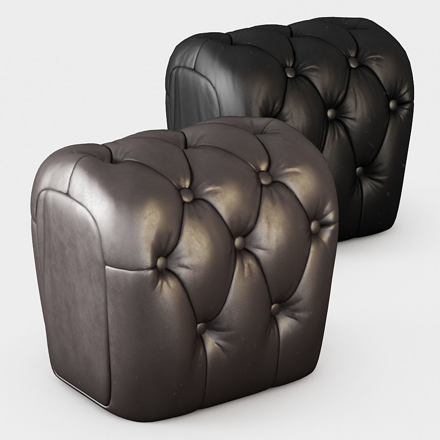 Pouf Guelfo  3D model_2