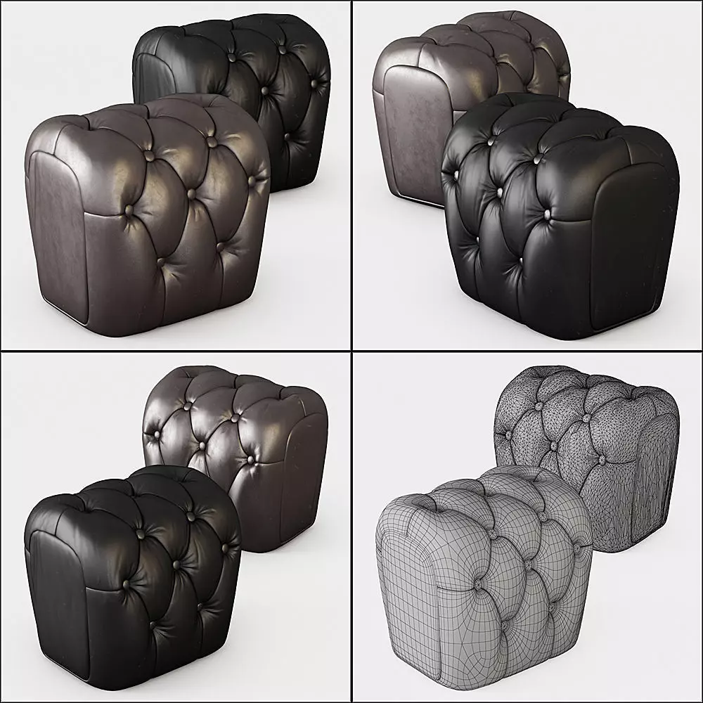 Pouf Guelfo  3D model_0