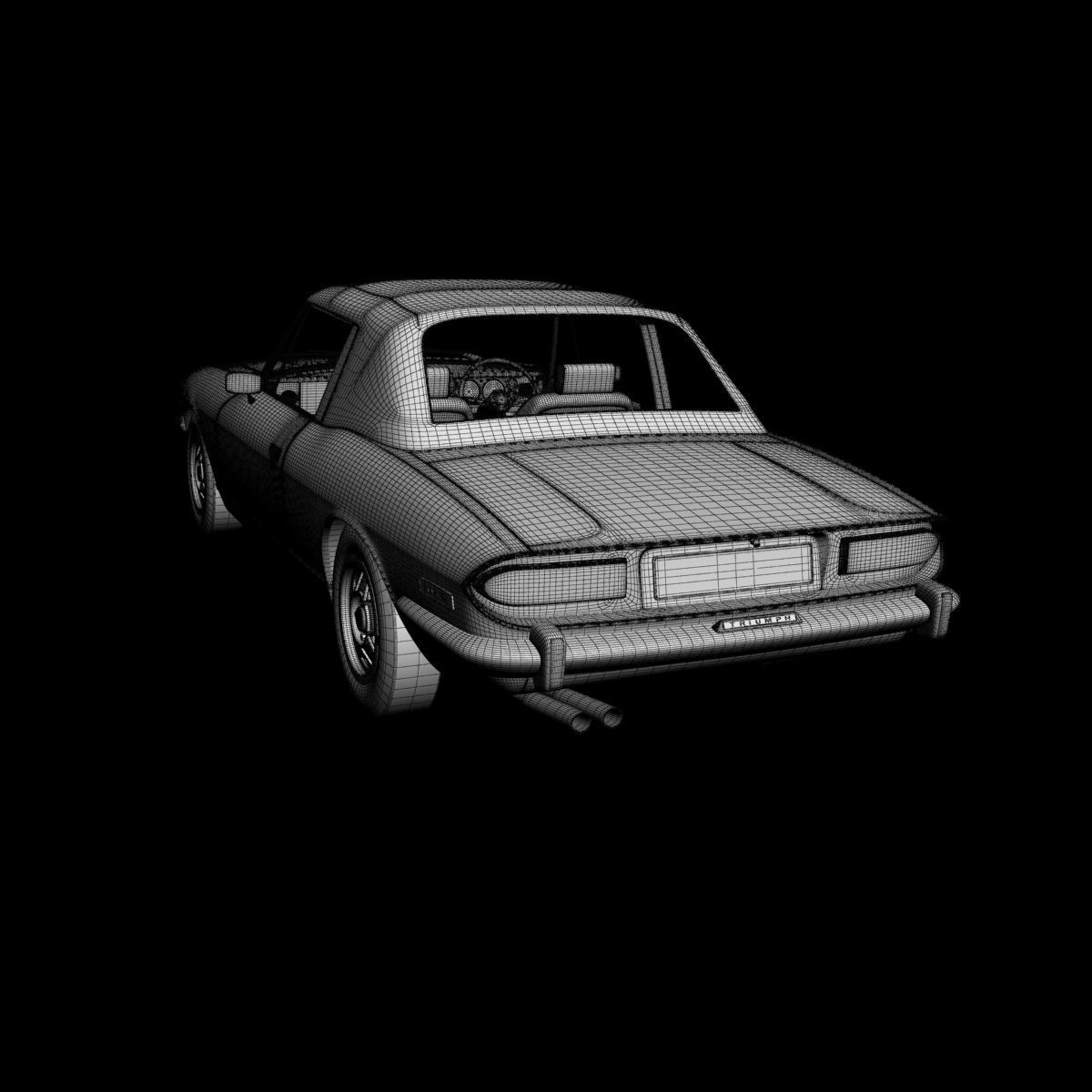Triumph Stag Soft Top 3D model_16
