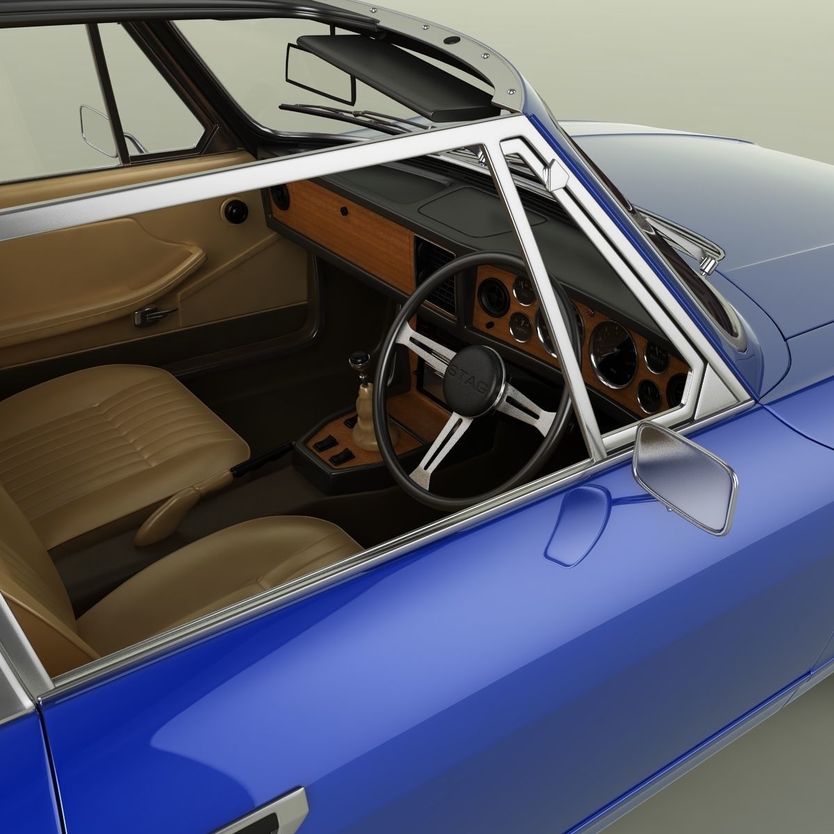 Triumph Stag Soft Top 3D model_8