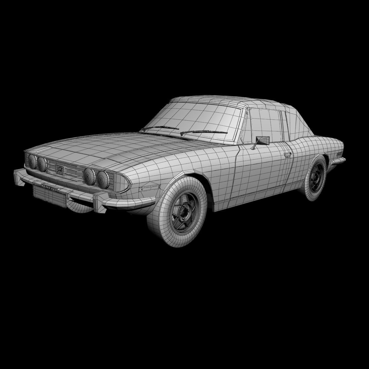 Triumph Stag Soft Top 3D model_13
