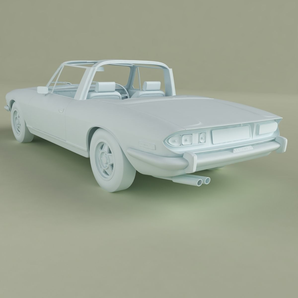 Triumph Stag Soft Top 3D model_12