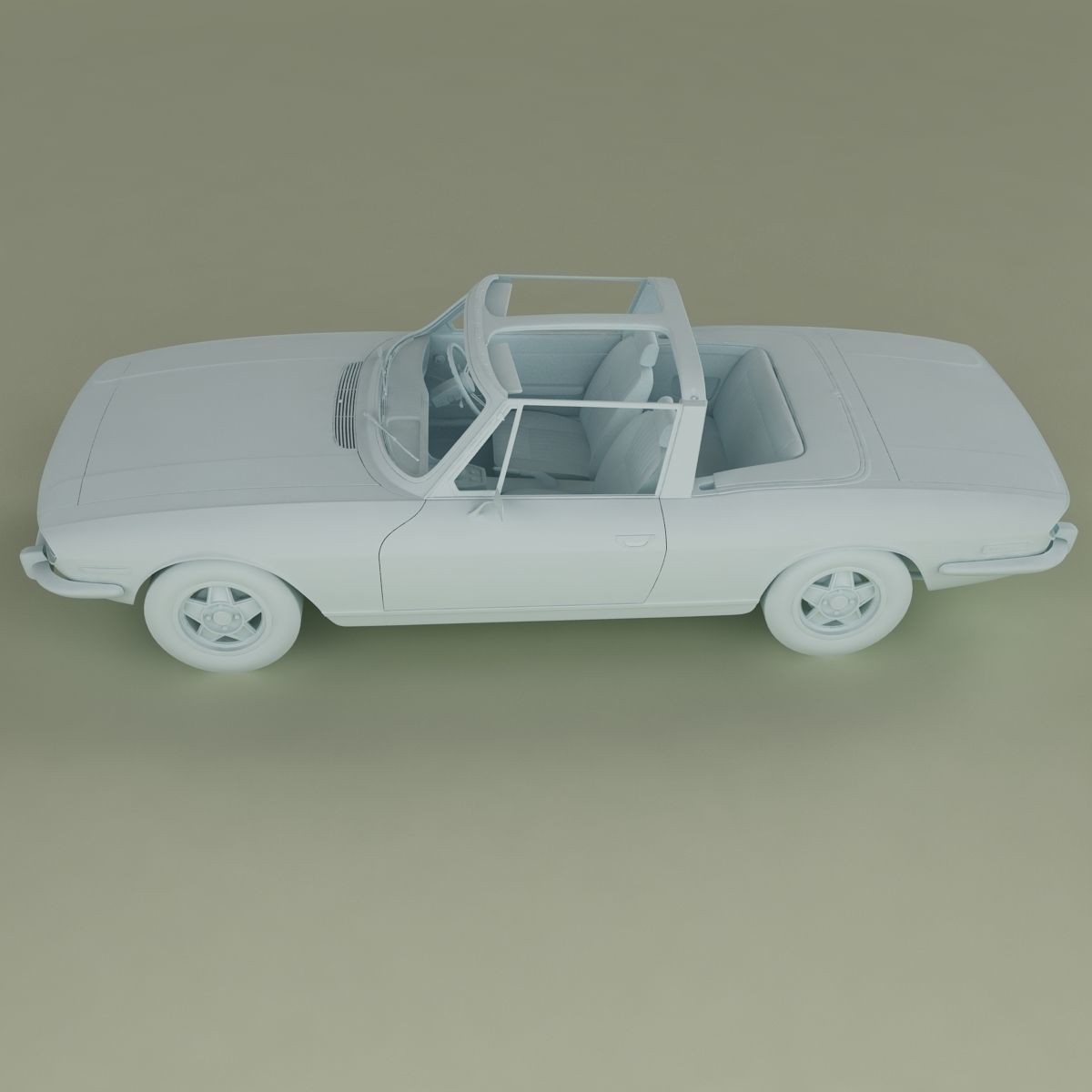 Triumph Stag Soft Top 3D model_11