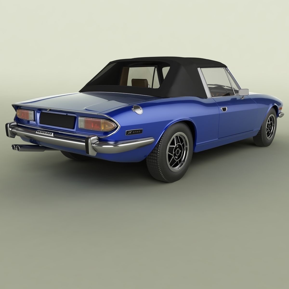 Triumph Stag Soft Top 3D model_2