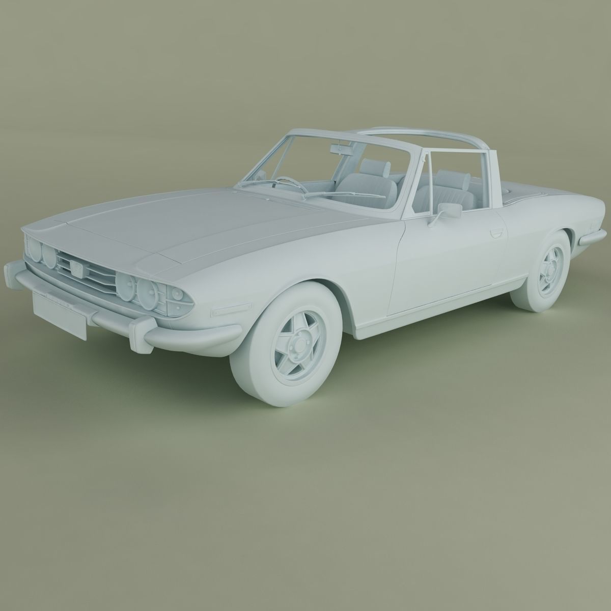 Triumph Stag Soft Top 3D model_10