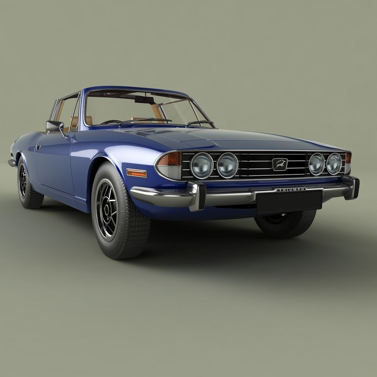 Triumph Stag Soft Top 3D model_9