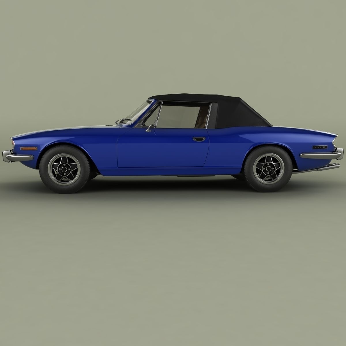 Triumph Stag Soft Top 3D model_1