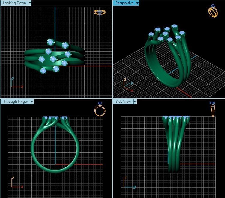 Ring R0496 3D print model_2