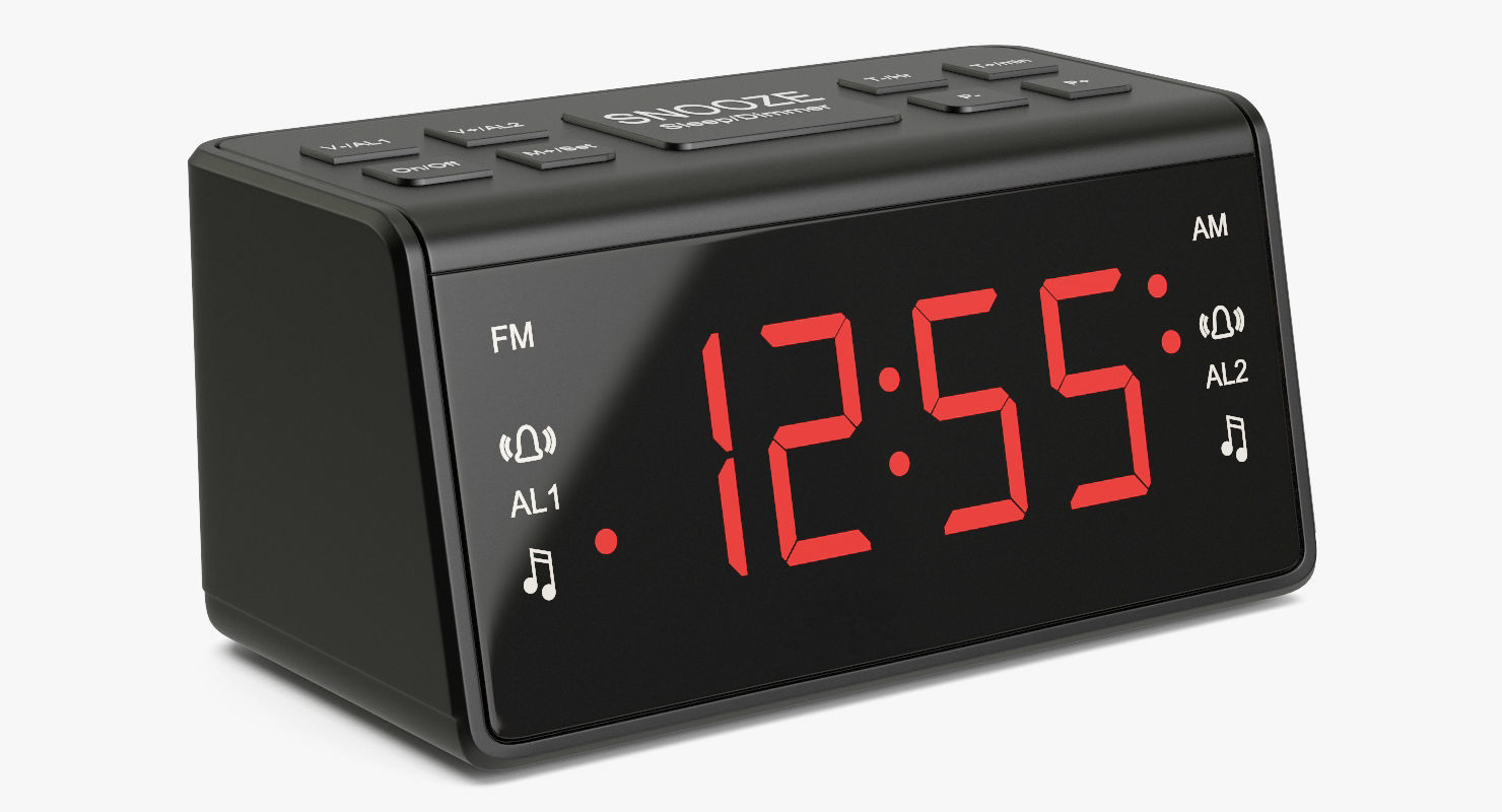 Alarm Clock 08 3D model_1