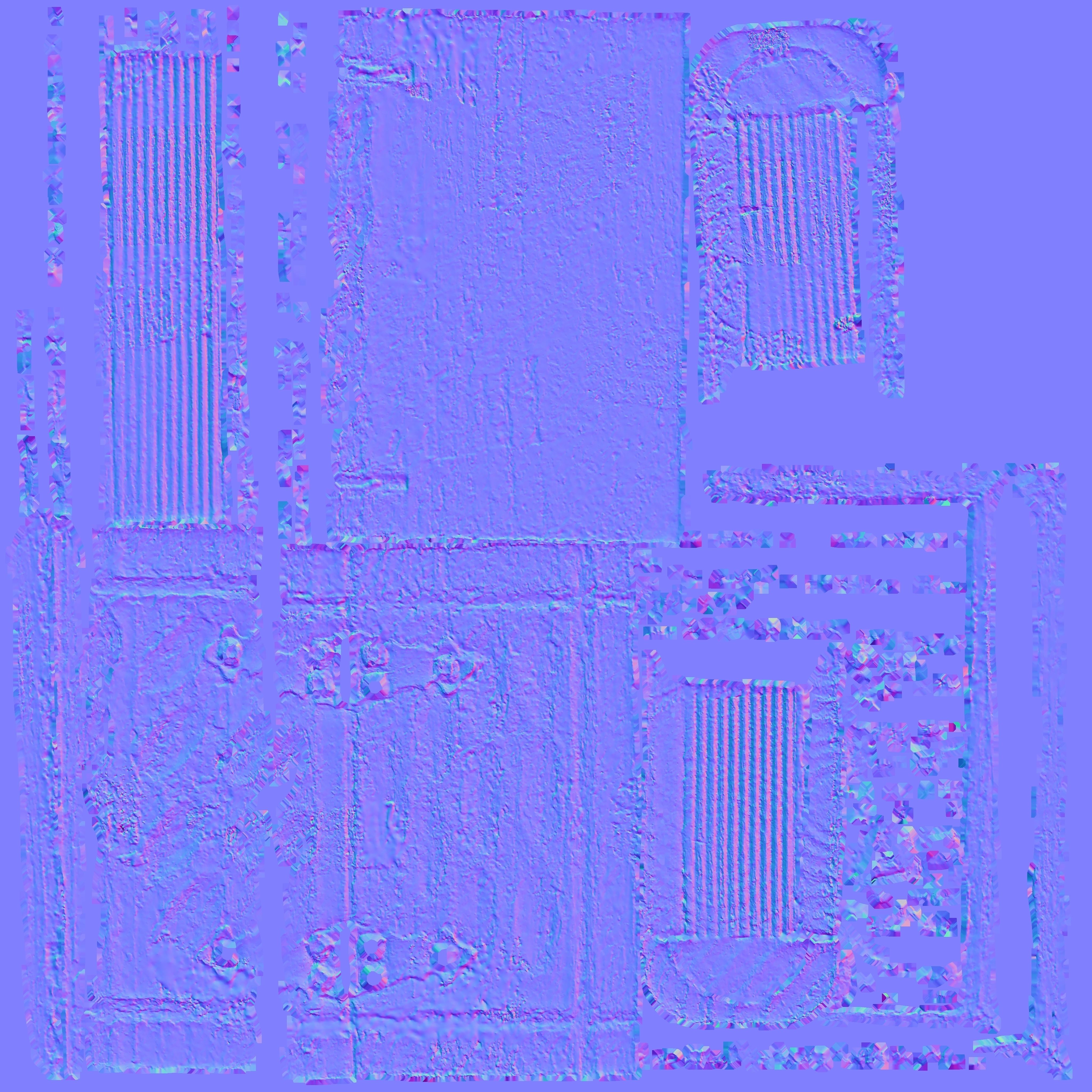 Old Book Wood Chest Low-poly 3D model_5