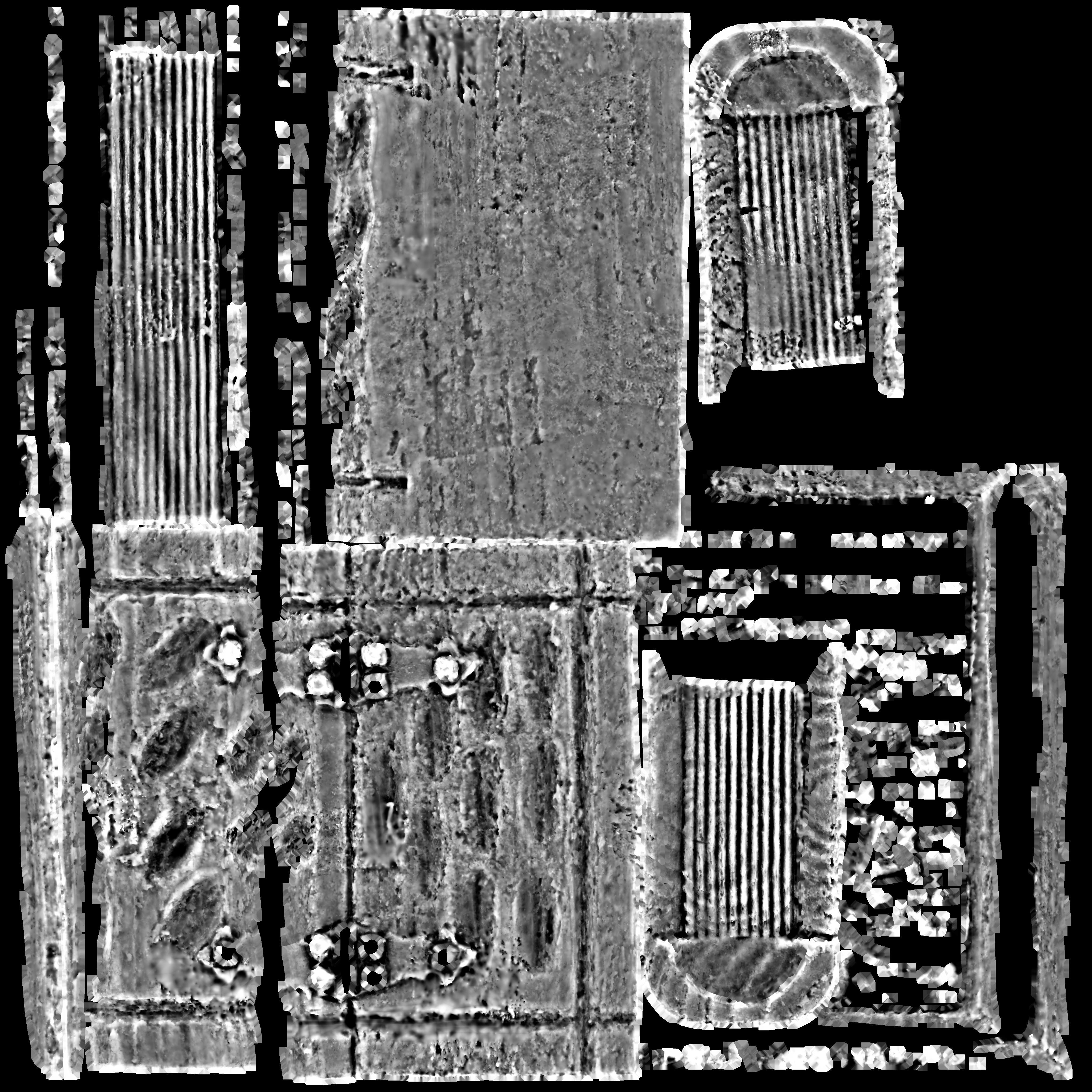 Old Book Wood Chest Low-poly 3D model_6