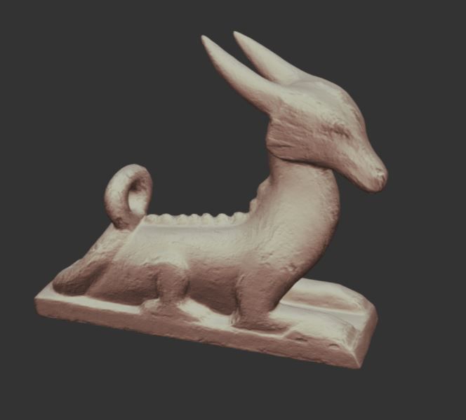 Dragon horn holder Low-poly 3D model_3