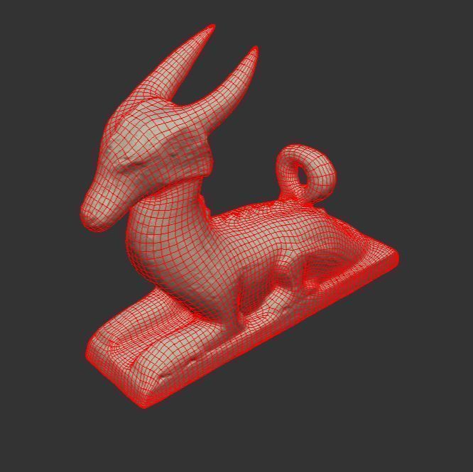 Dragon horn holder Low-poly 3D model_4