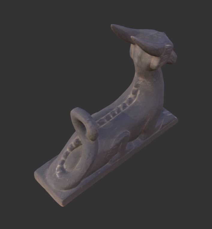 Dragon horn holder Low-poly 3D model_2