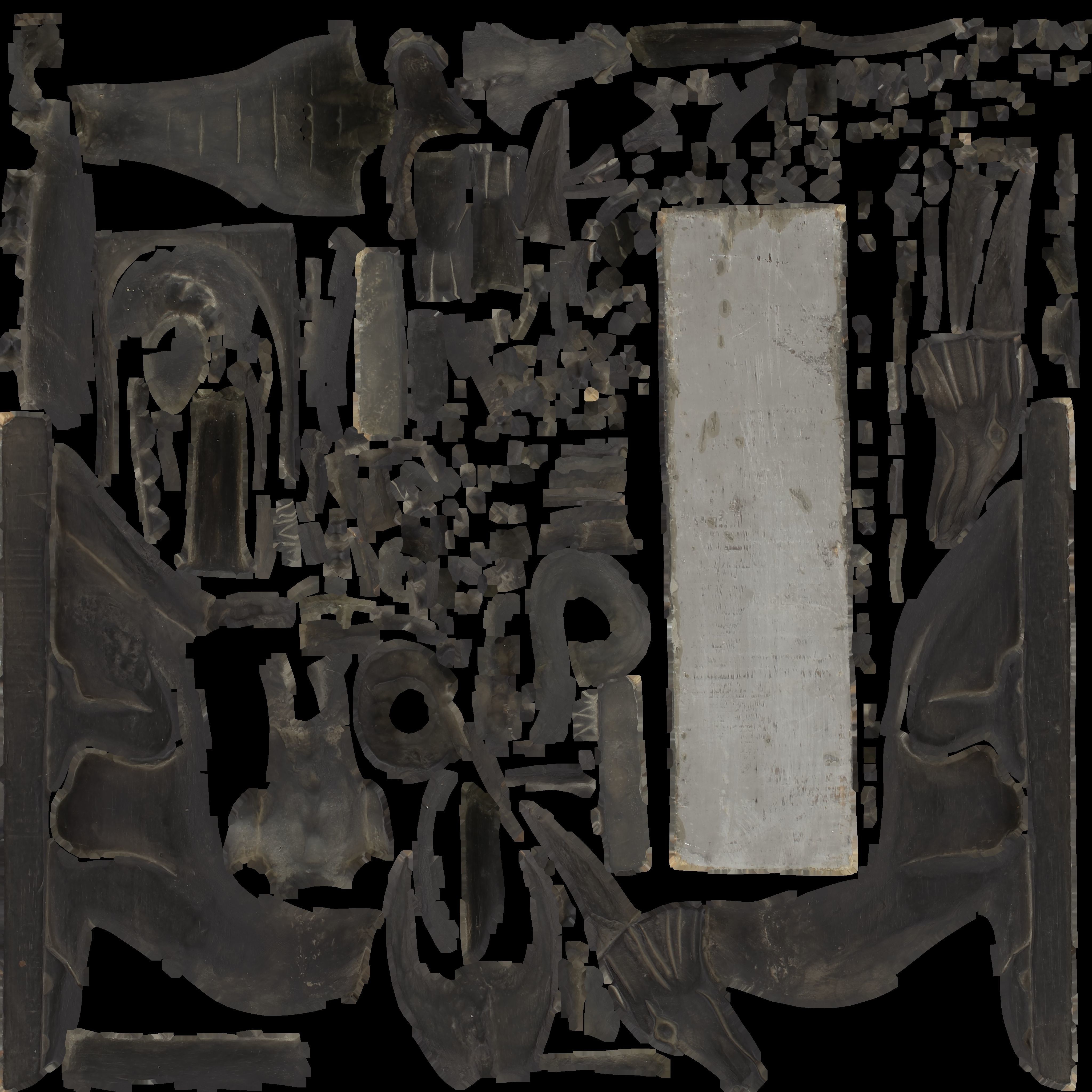 Dragon horn holder Low-poly 3D model_6