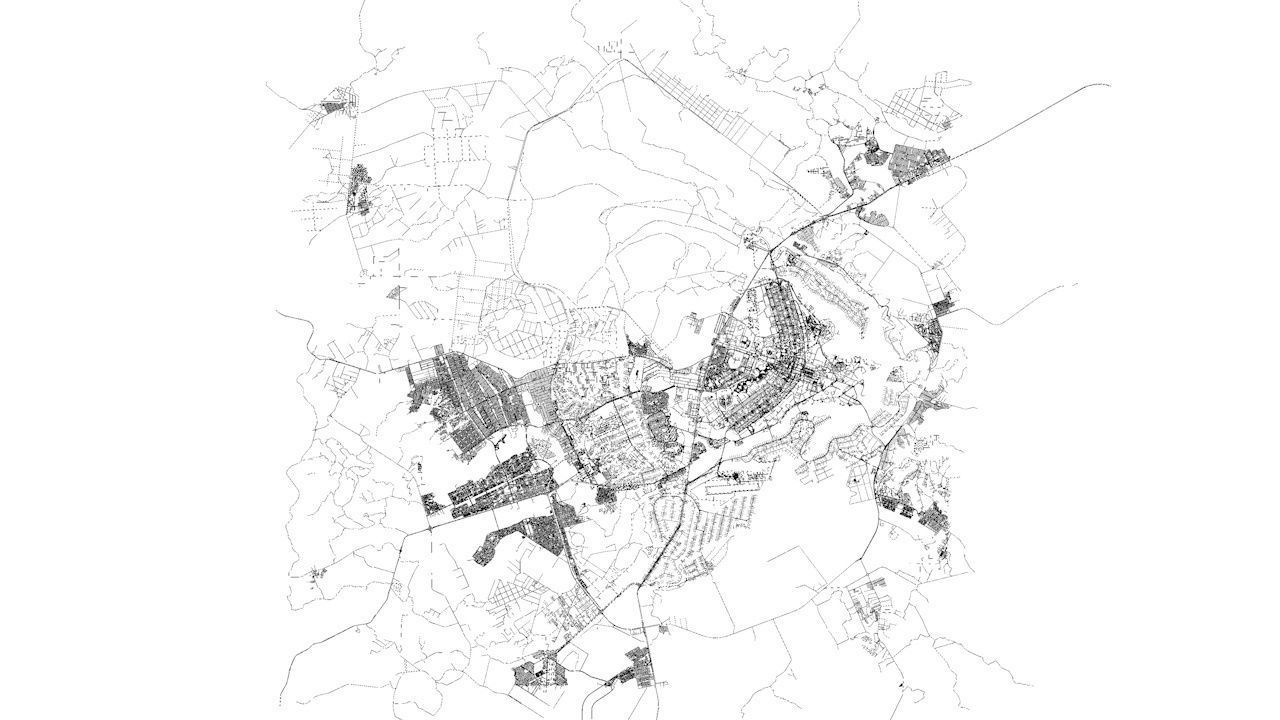 Brasilia Road Network and Streets 3D model_7