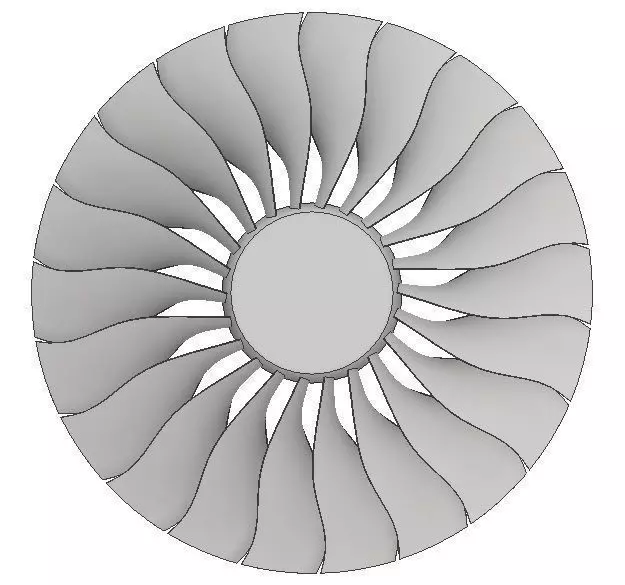 GE90 Turbofan for CFD 3D model_0