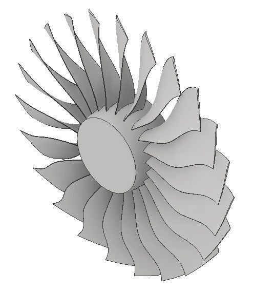 GE90 Turbofan for CFD 3D model_1