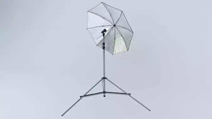 Low Poly PBR Umbrella Light Low-poly 3D model