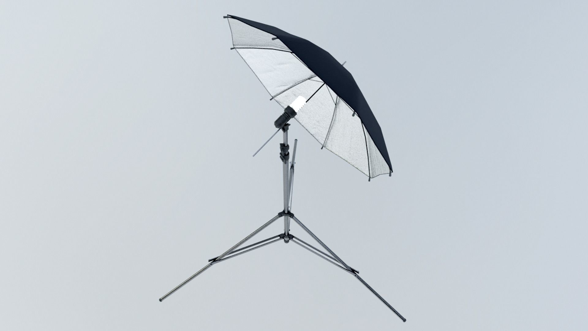 Low Poly PBR Umbrella Light Low-poly 3D model_1