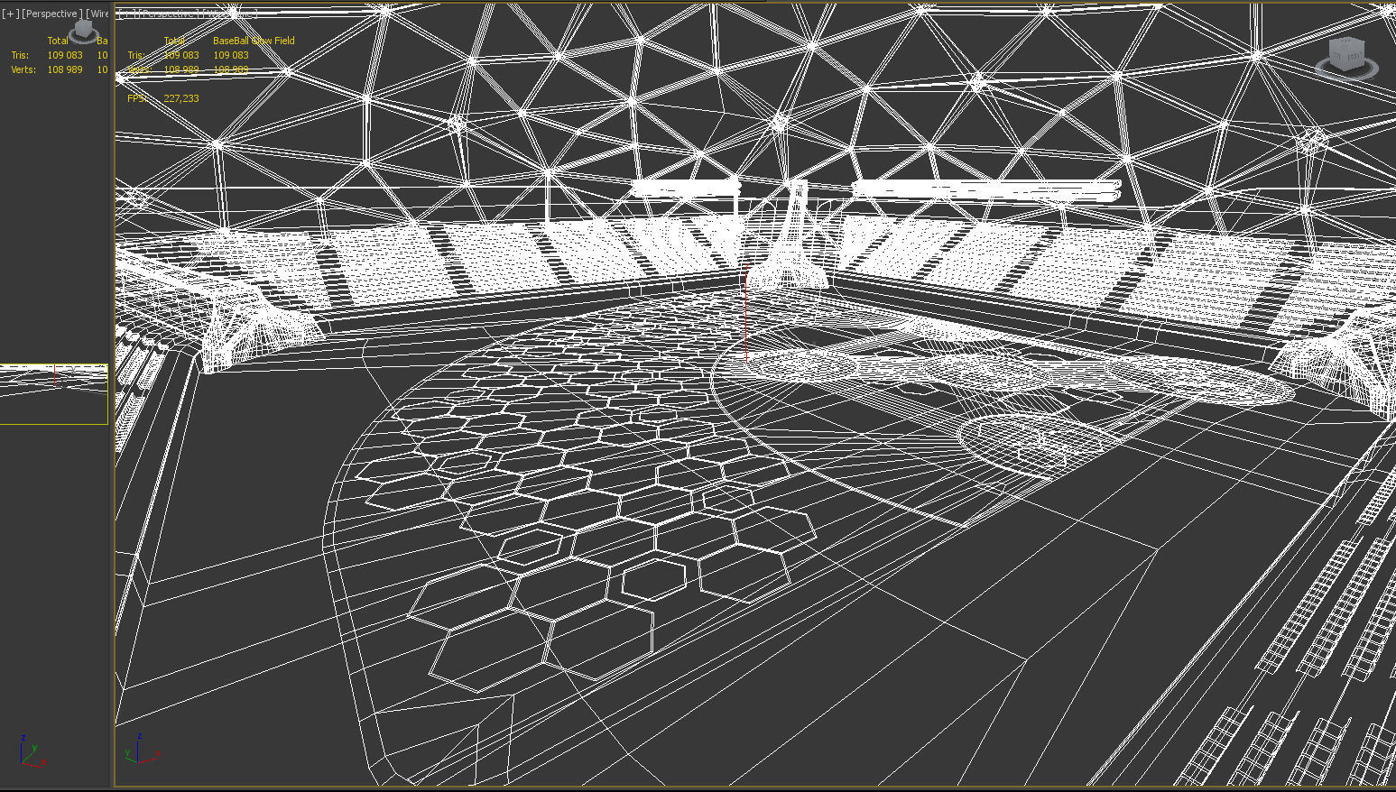 BaseBall Glow Stadium PBR Low-poly 3D model_6