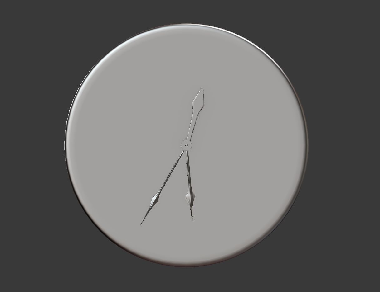 Modern Wall Clock 3D model_6