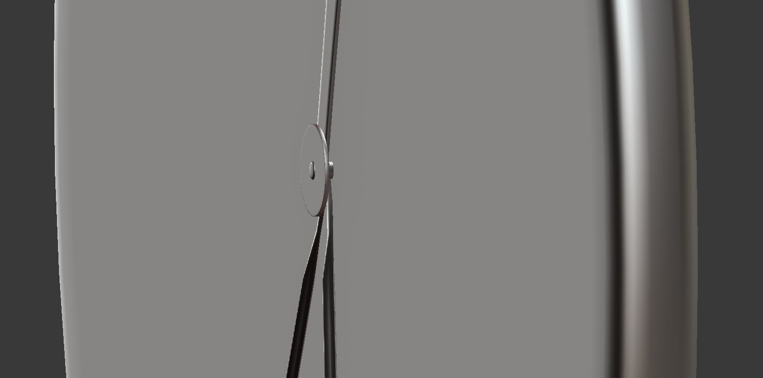 Modern Wall Clock 3D model_5